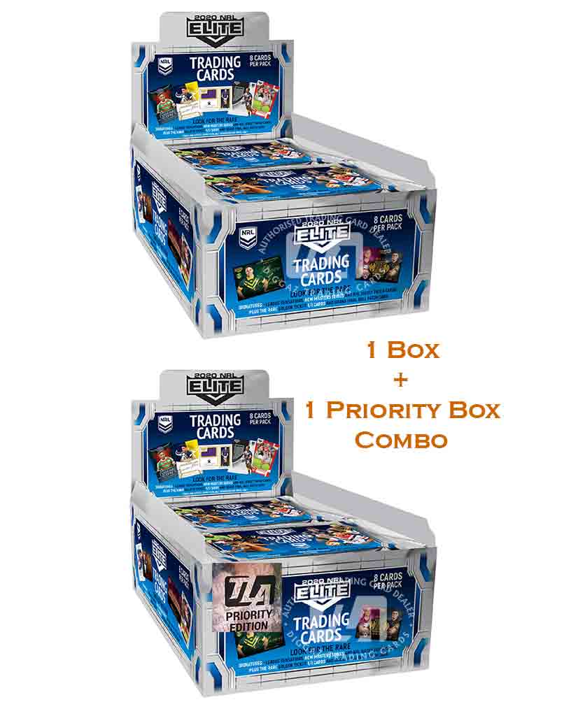 2020 TLA NRL Elite Sealed Trading Cards Box + Priority Box Combo *Limited to 1 Per Order* (Pre