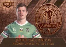 2020 NRL Elite Dally M Awards Priority DM8 John Bateman Raiders