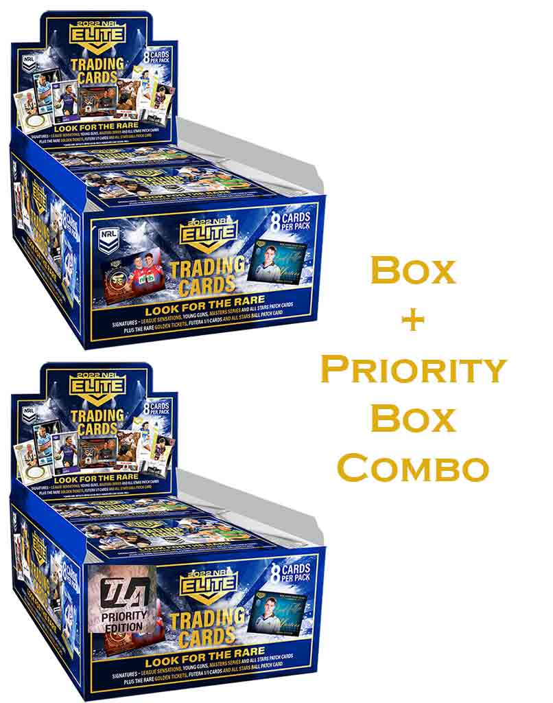 2022 TLA NRL Elite Sealed Trading Cards Box + Priority Box Combo *Limit 1 Per Customer* Diggaz