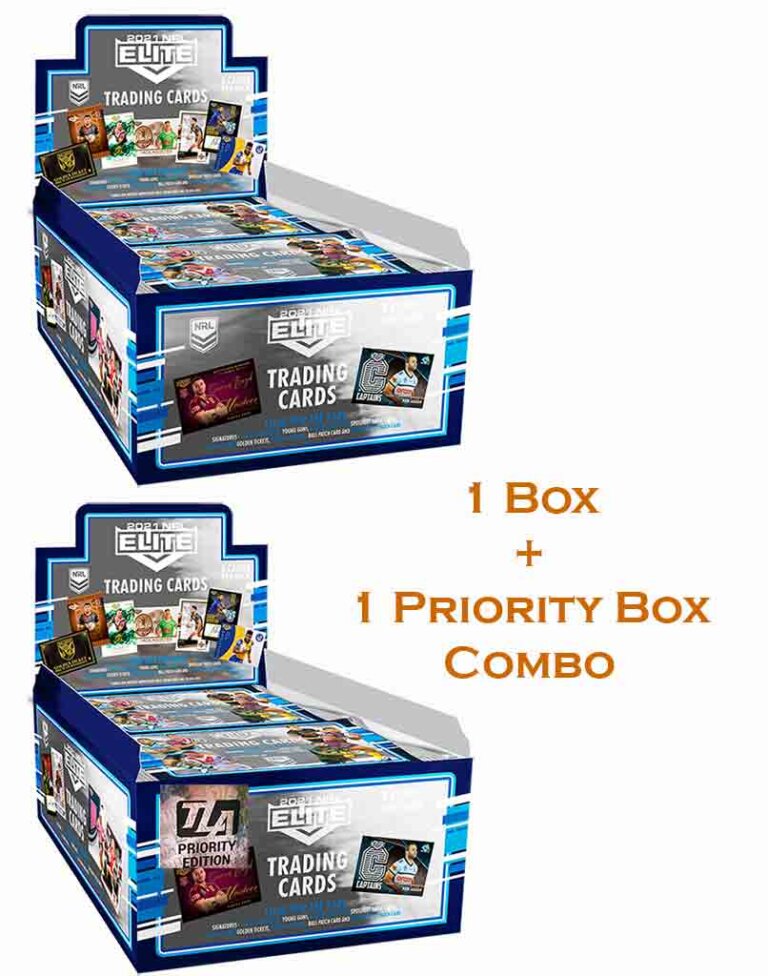2021 TLA NRL Elite Sealed Trading Cards Box + Priority Box Combo Diggaz Trading Cards