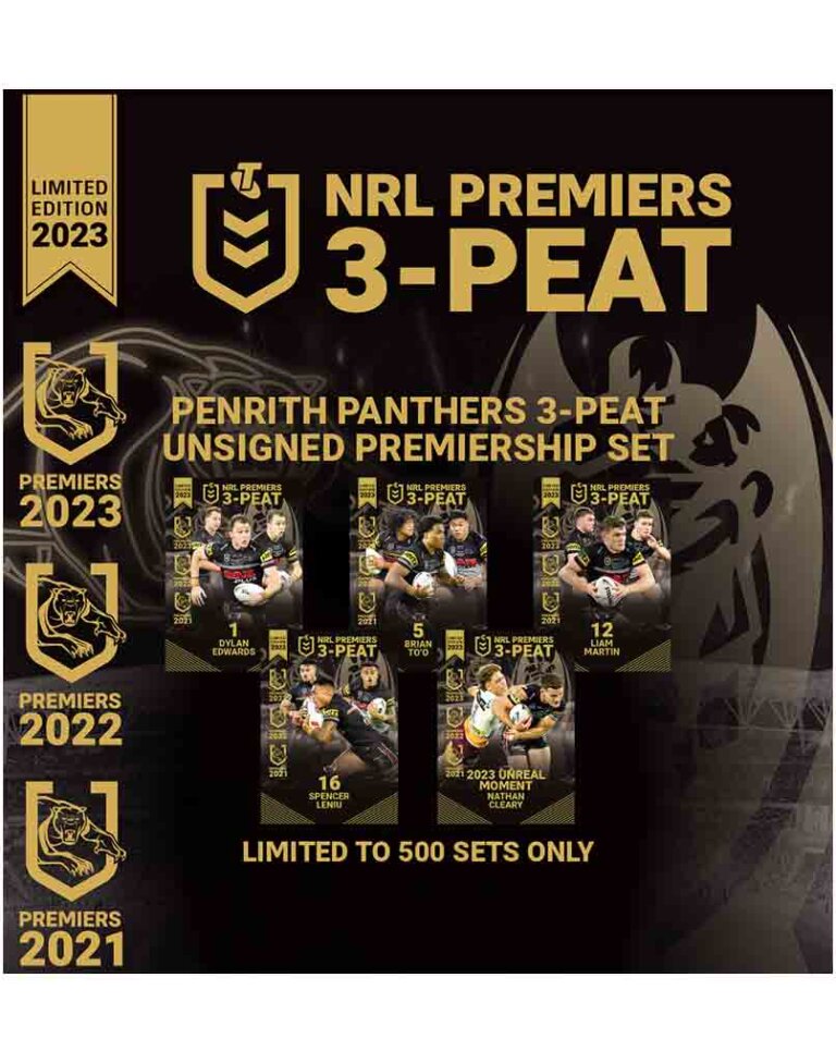 2023 TLA NRL Penrith Panthers Premiership 23Card Box Set Diggaz Trading Cards